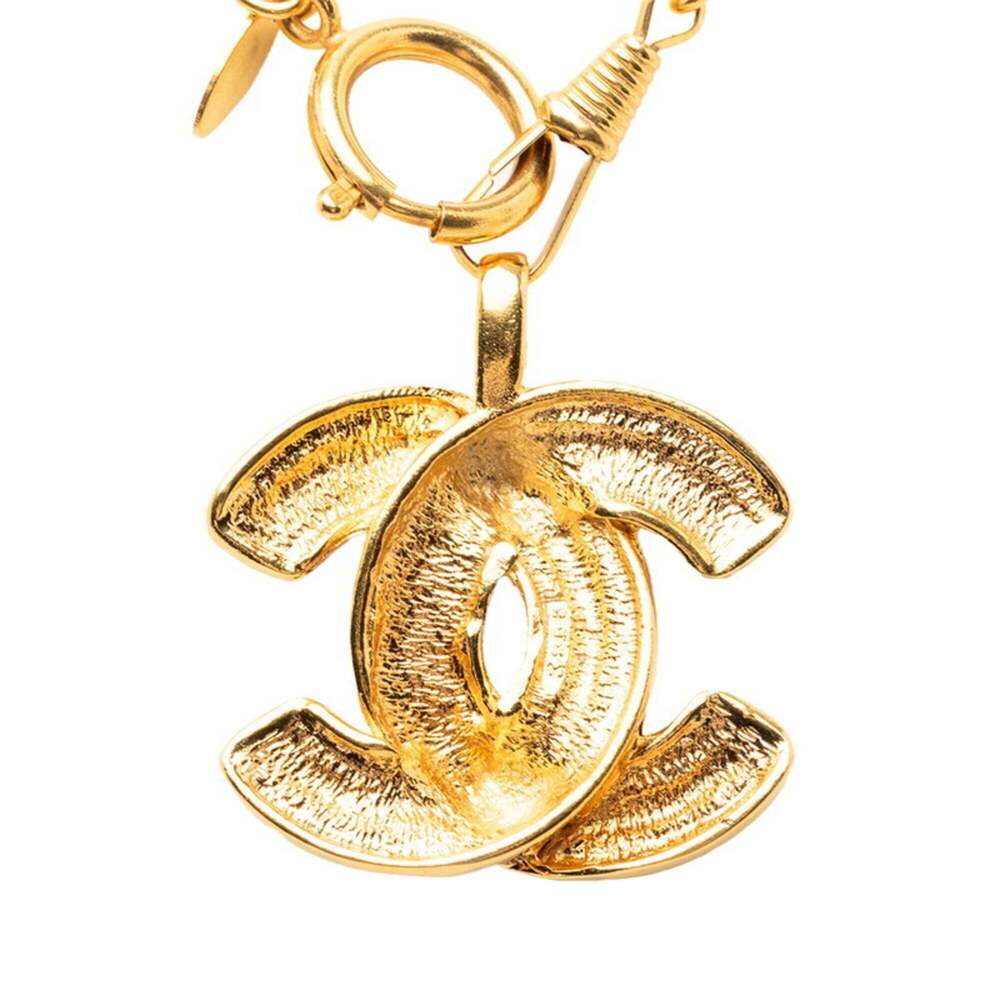CHANEL Gold Logo Necklace - Picture 2 of 6